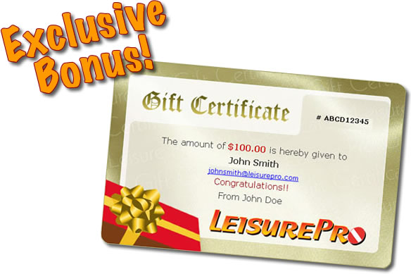 Leisure Pro Gift Certificate